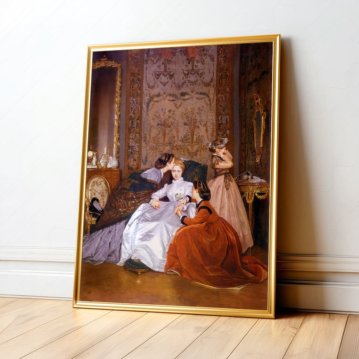 Auguste Toulmouche The Reluctant Bride Print – Victorian Wall Art Poster
