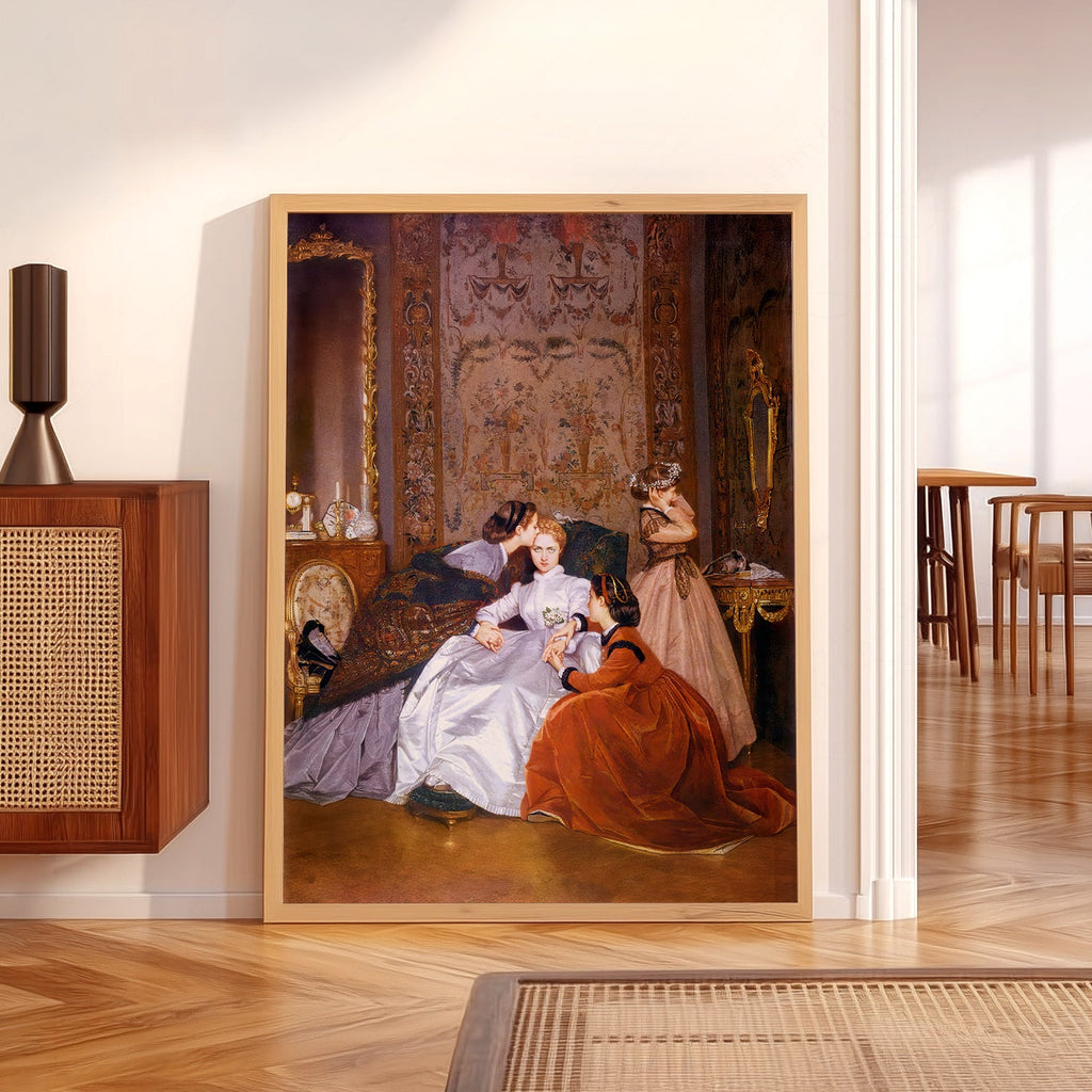 Auguste Toulmouche The Reluctant Bride Print – Victorian Wall Art Poster