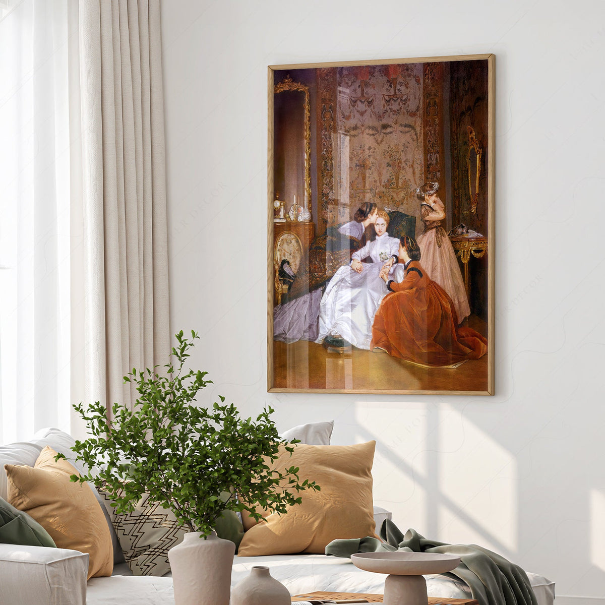 Auguste Toulmouche The Reluctant Bride Print – Victorian Wall Art Poster