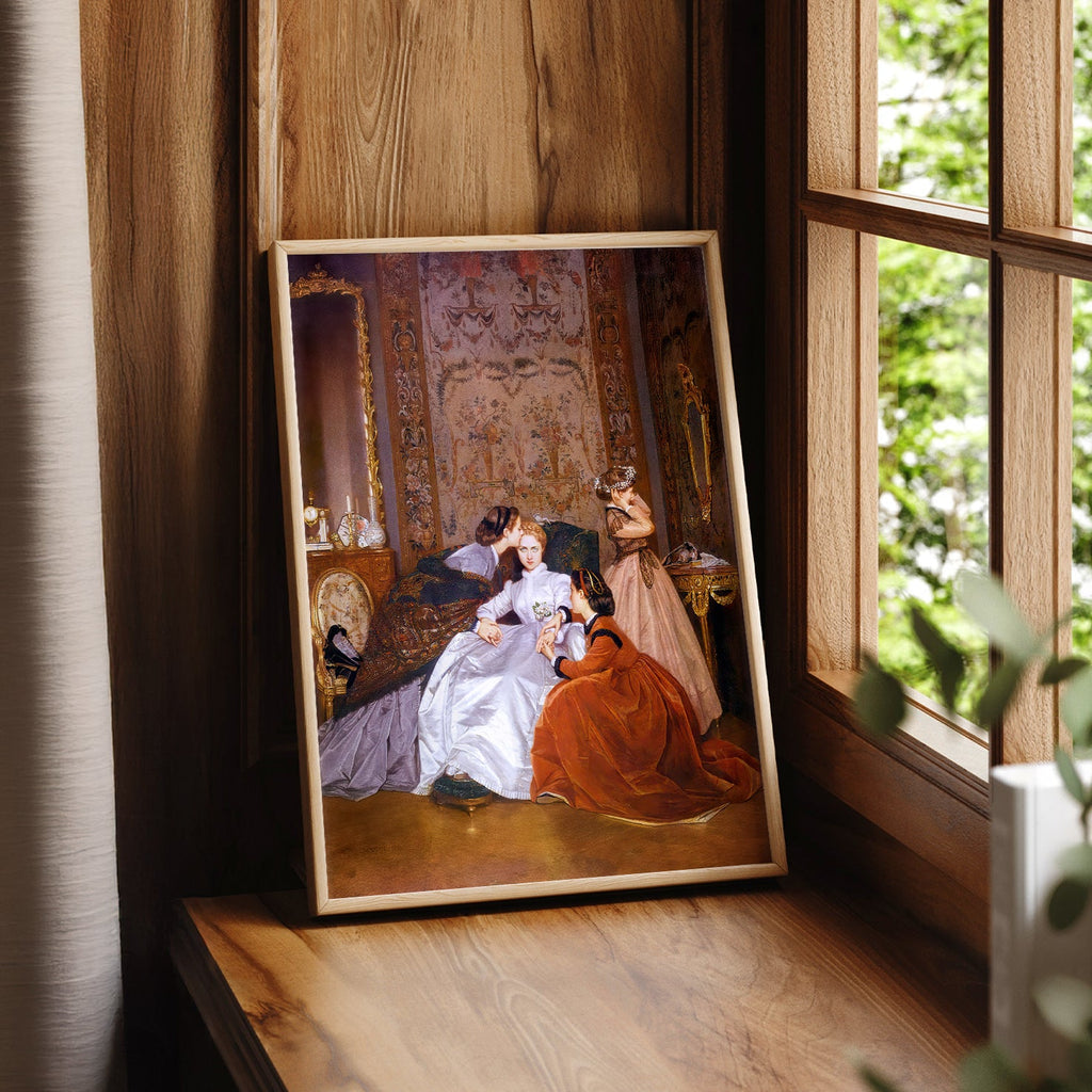 Auguste Toulmouche The Reluctant Bride Print – Victorian Wall Art Poster
