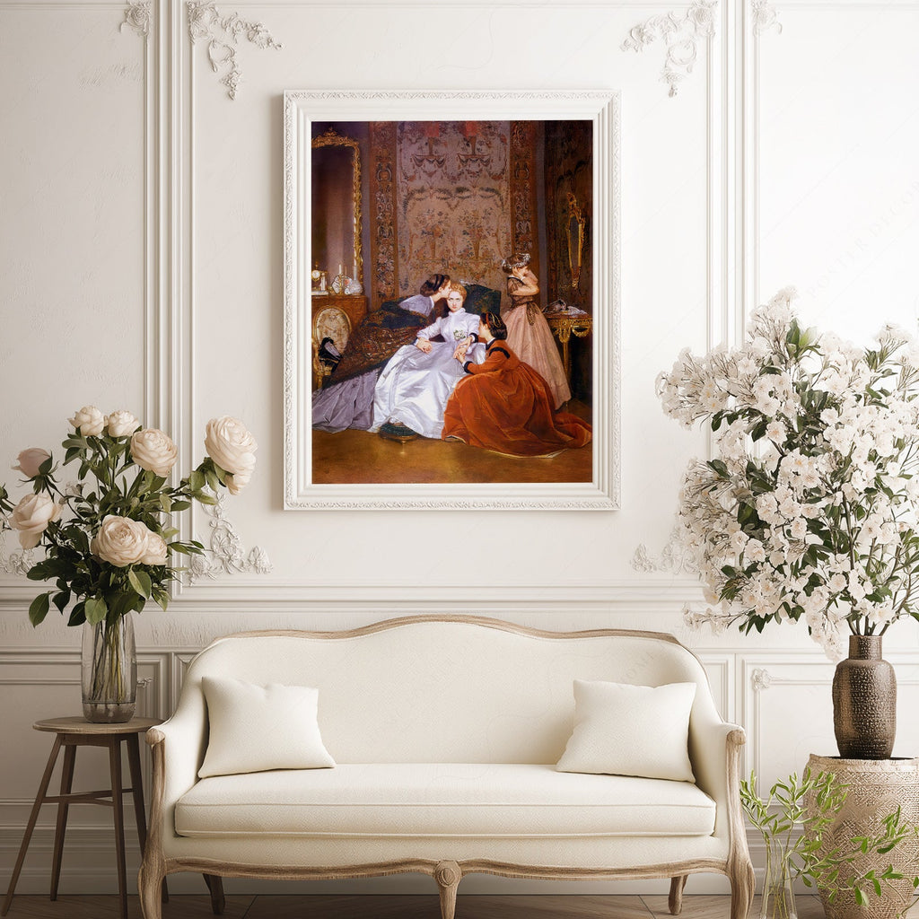 Auguste Toulmouche The Reluctant Bride Print – Victorian Wall Art Poster