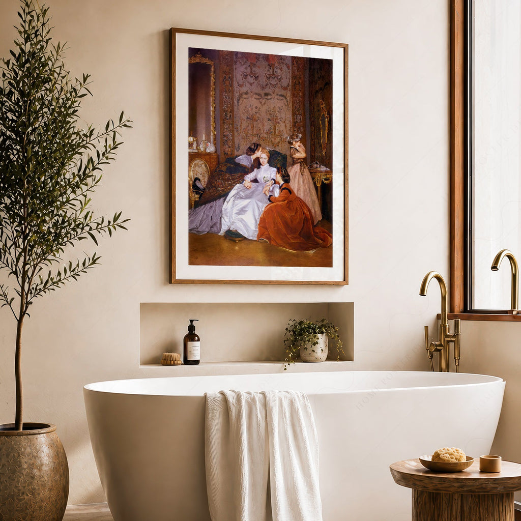 Auguste Toulmouche The Reluctant Bride Print – Victorian Wall Art Poster