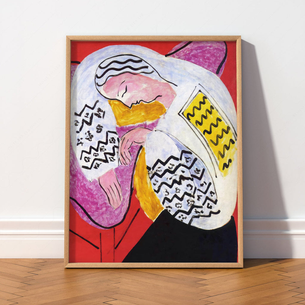 Henri Matisse The Dream Art Print – Modern Colorful Wall Poster