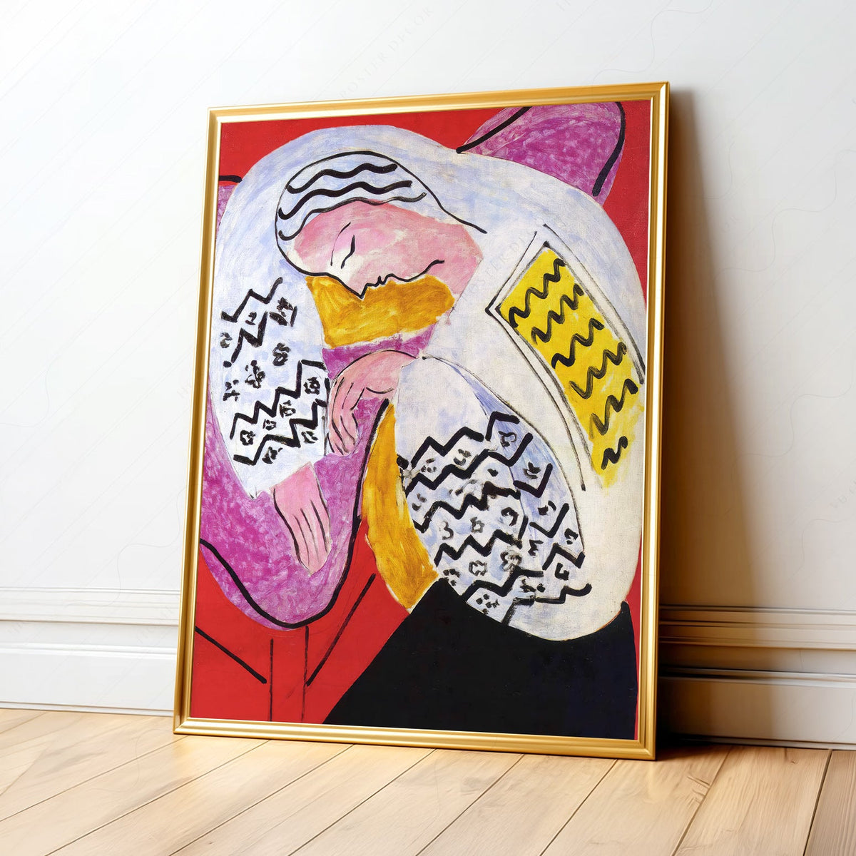 Henri Matisse The Dream Art Print – Modern Colorful Wall Poster