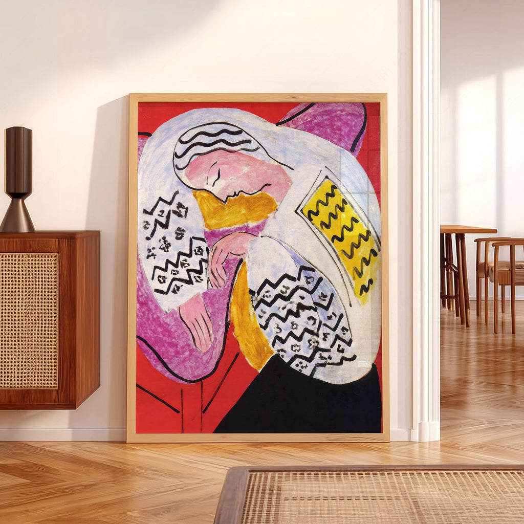 Henri Matisse The Dream Art Print – Modern Colorful Wall Poster