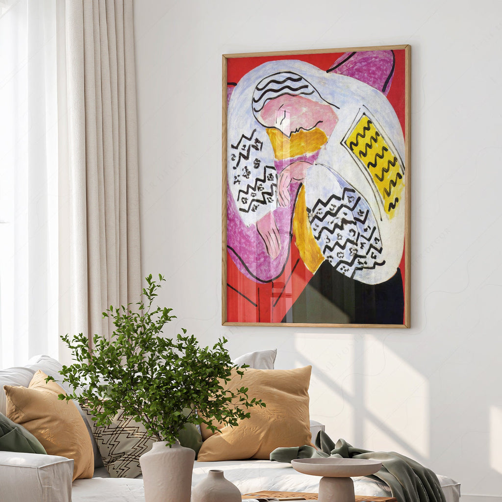 Henri Matisse The Dream Art Print – Modern Colorful Wall Poster