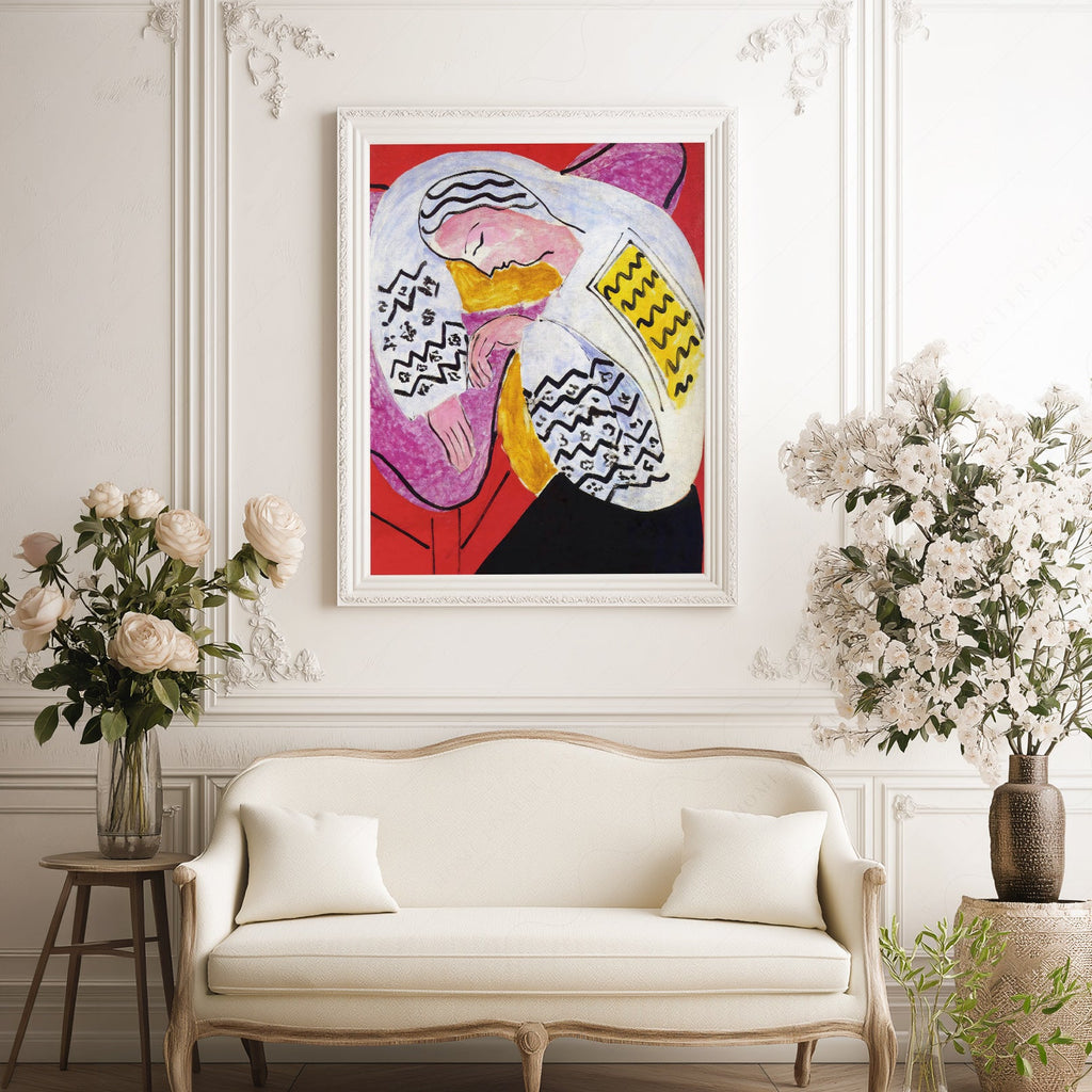 Henri Matisse The Dream Art Print – Modern Colorful Wall Poster