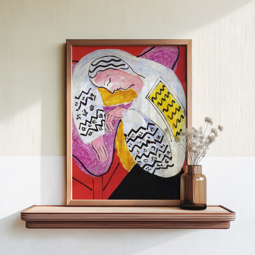 Henri Matisse The Dream Art Print – Modern Colorful Wall Poster