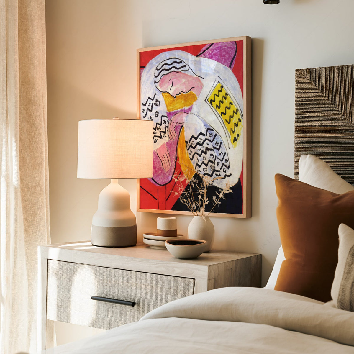 Henri Matisse The Dream Art Print – Modern Colorful Wall Poster