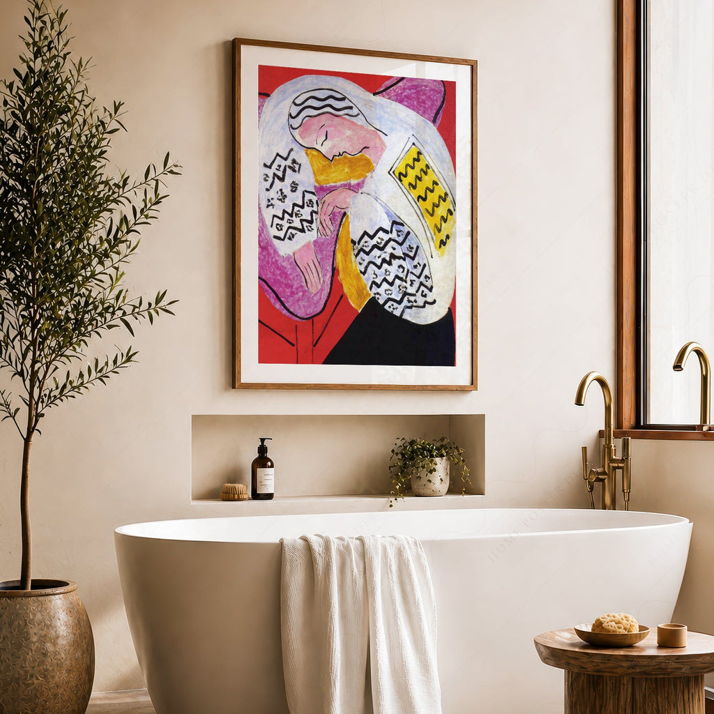 Henri Matisse The Dream Art Print – Modern Colorful Wall Poster