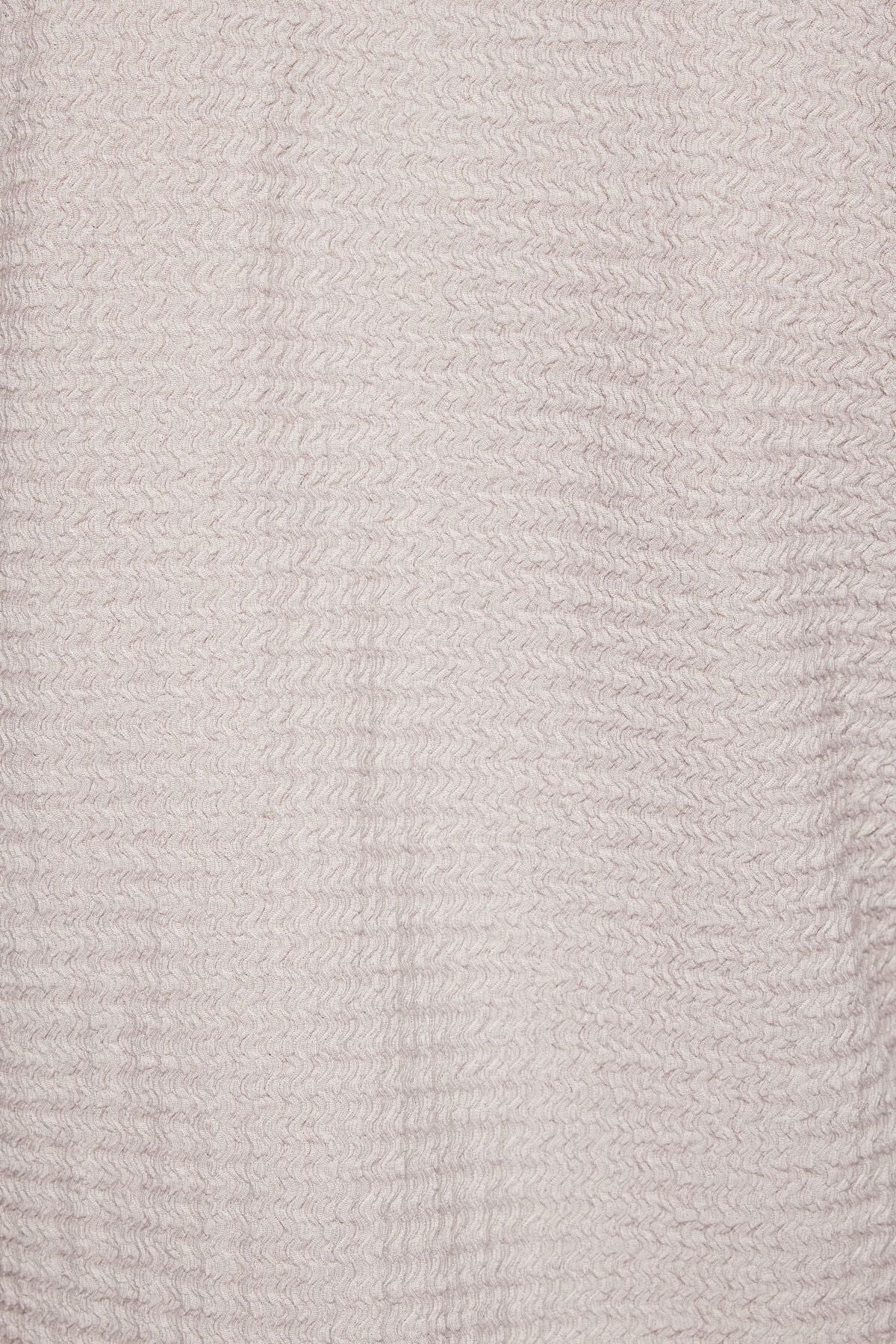 Chemise texturée à manches longues en pop-corn