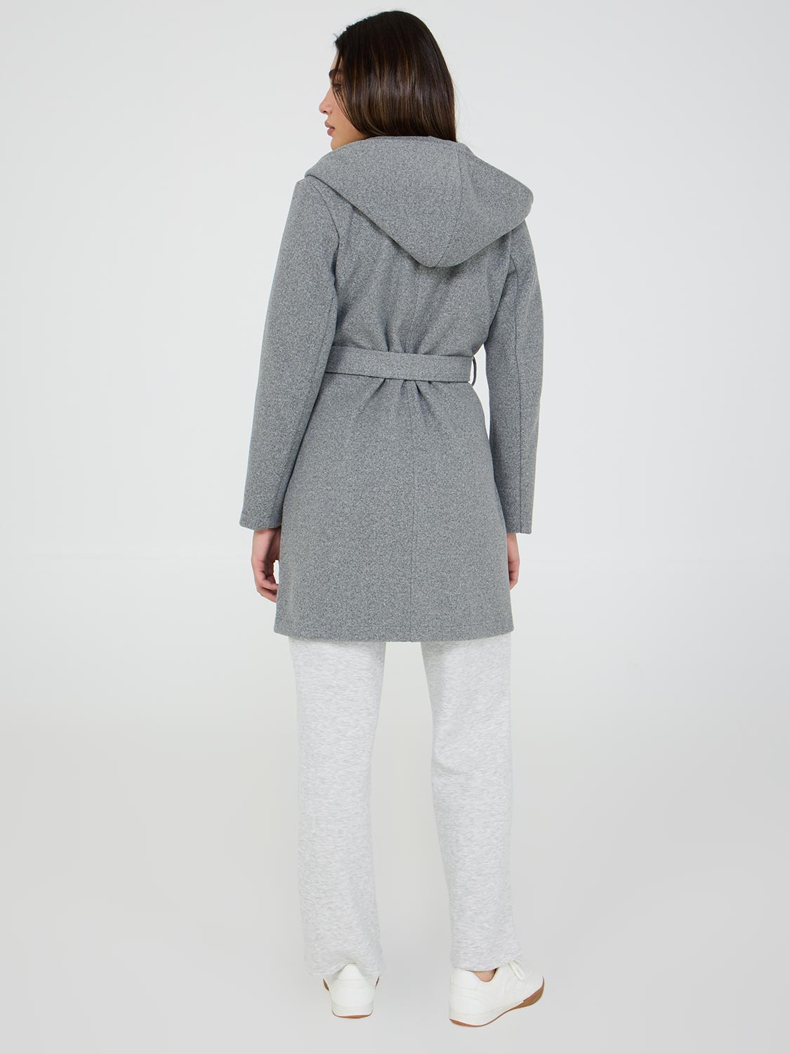 Manteau portefeuille à capuche