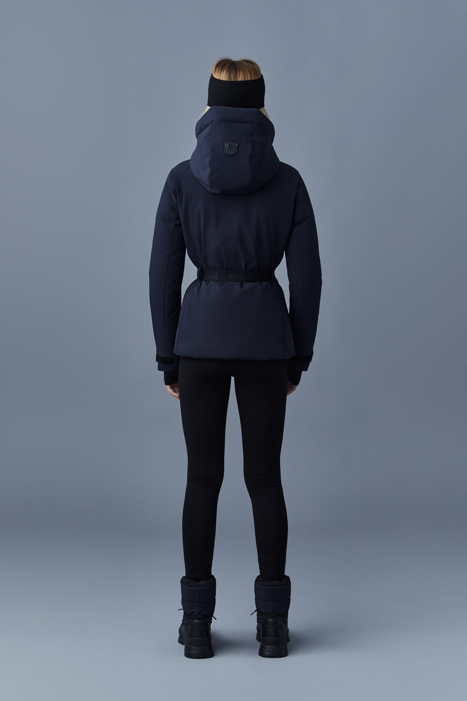 Veste de ski ceinturée en duvet avec capuche KRYSTAL Agile-360