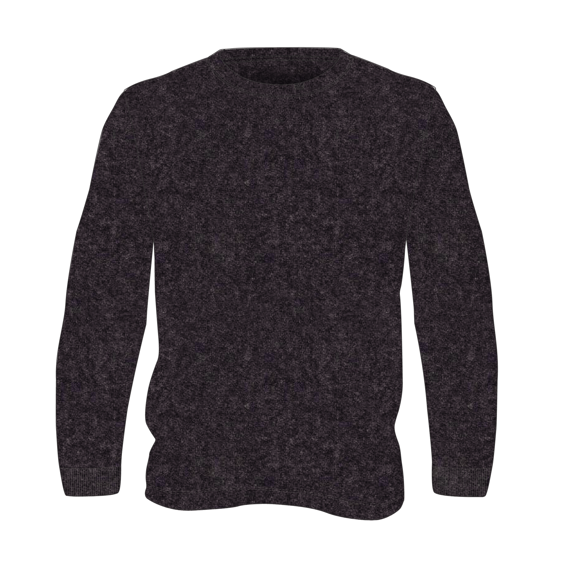 Men's Blended L/S Crew T-Shirt With Cuff