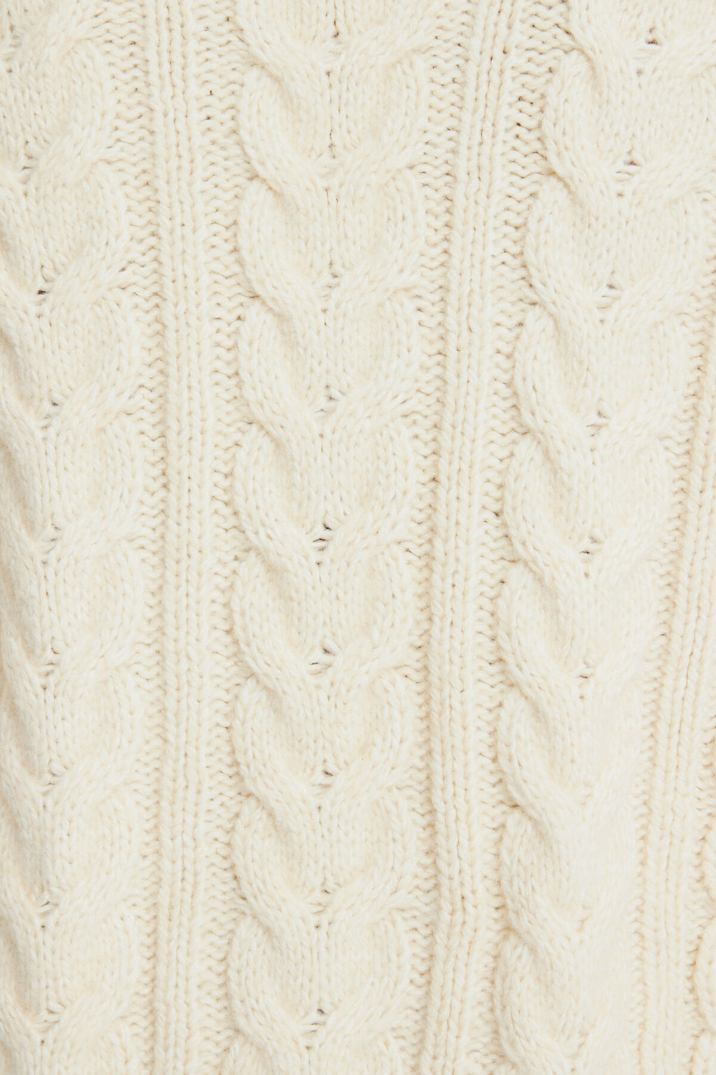 Pull à col montant en maille torsadée