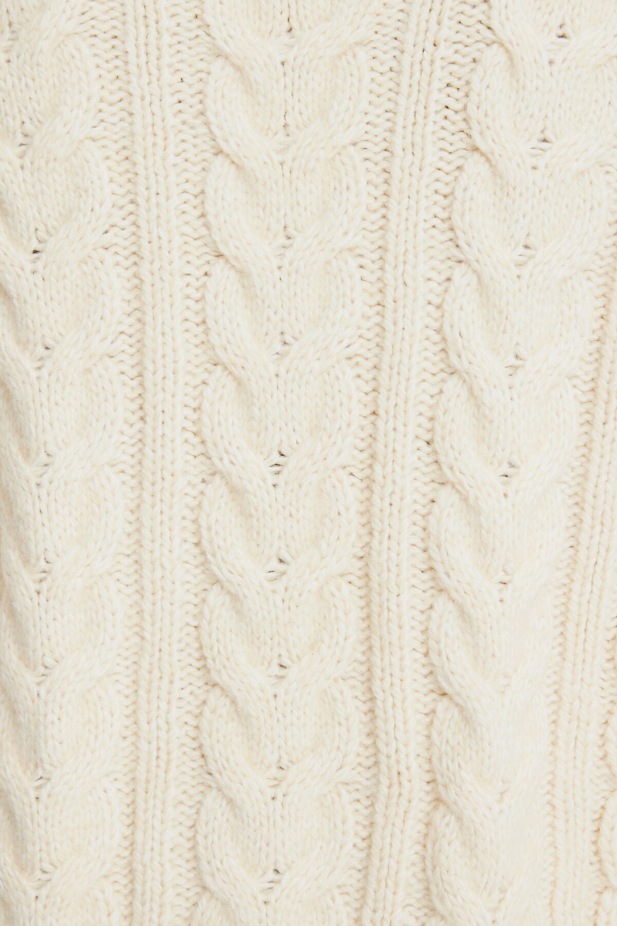 Pull à col montant en maille torsadée