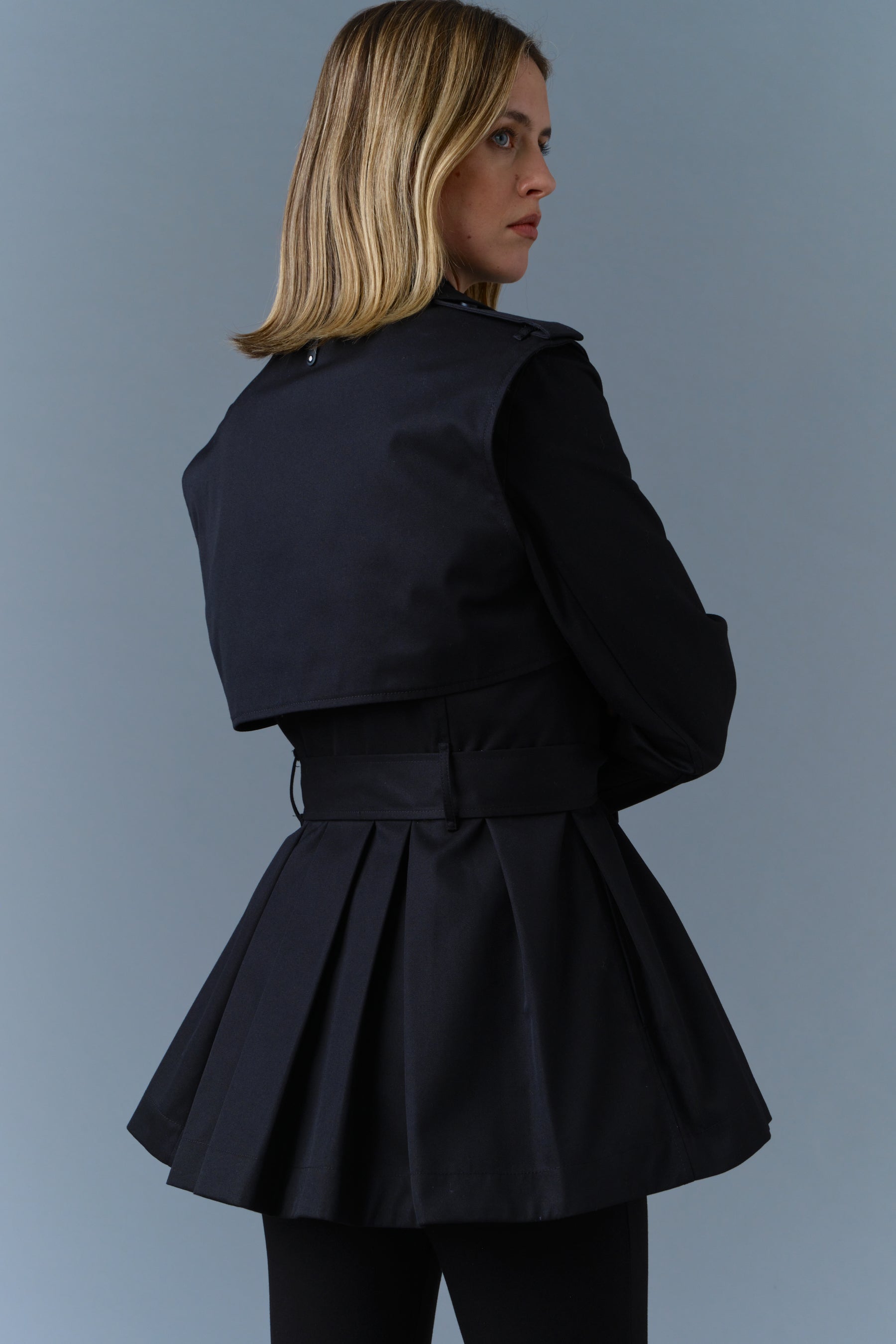 Trench mi-long ADVA avec ceinture à boucle