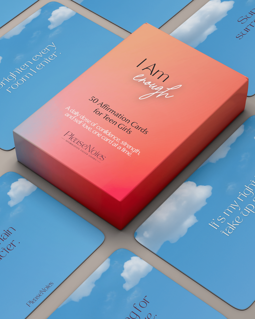 I Am Enough Affirmation Cards for Teen Girls