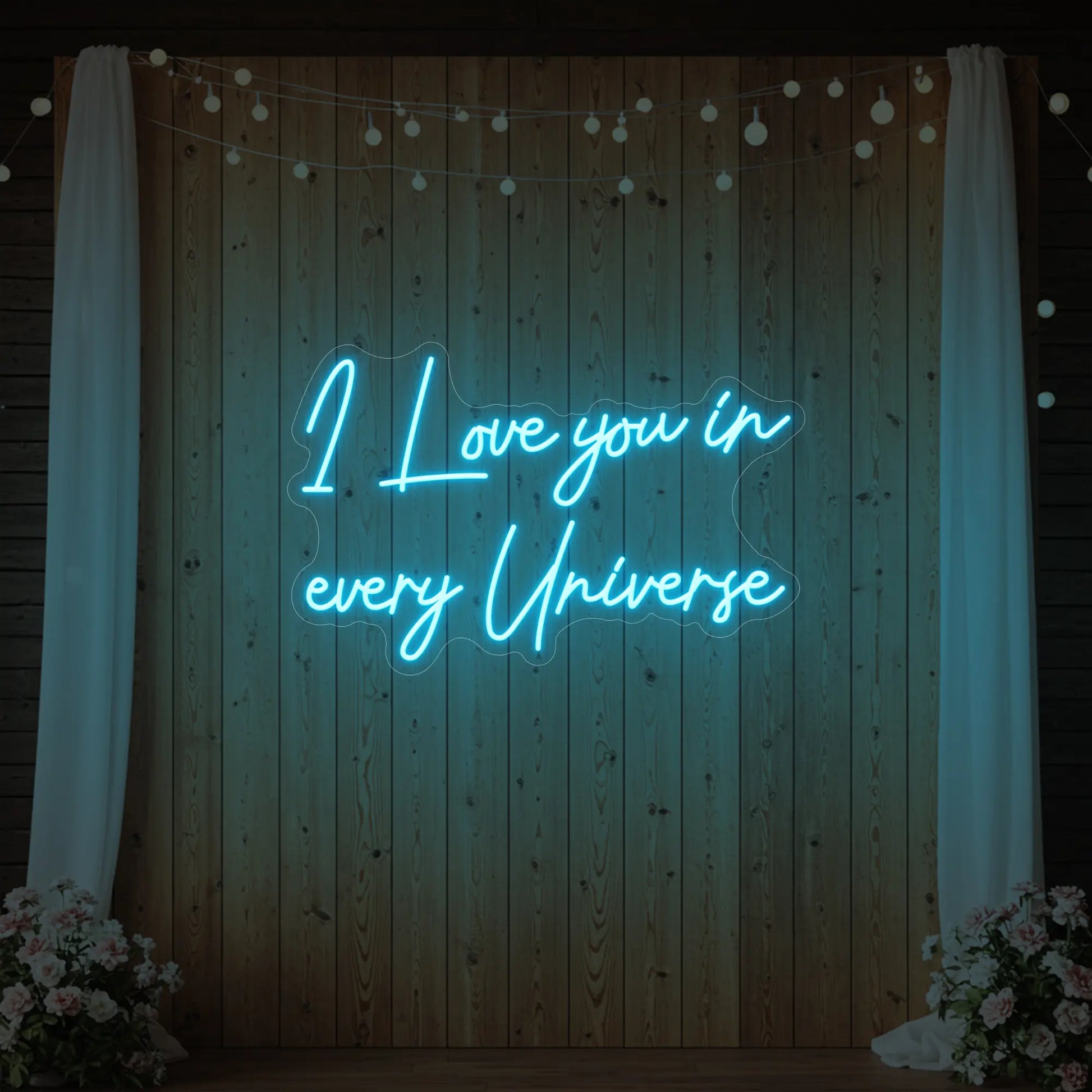 Je t'aime dans chaque univers (enseigne lumineuse)