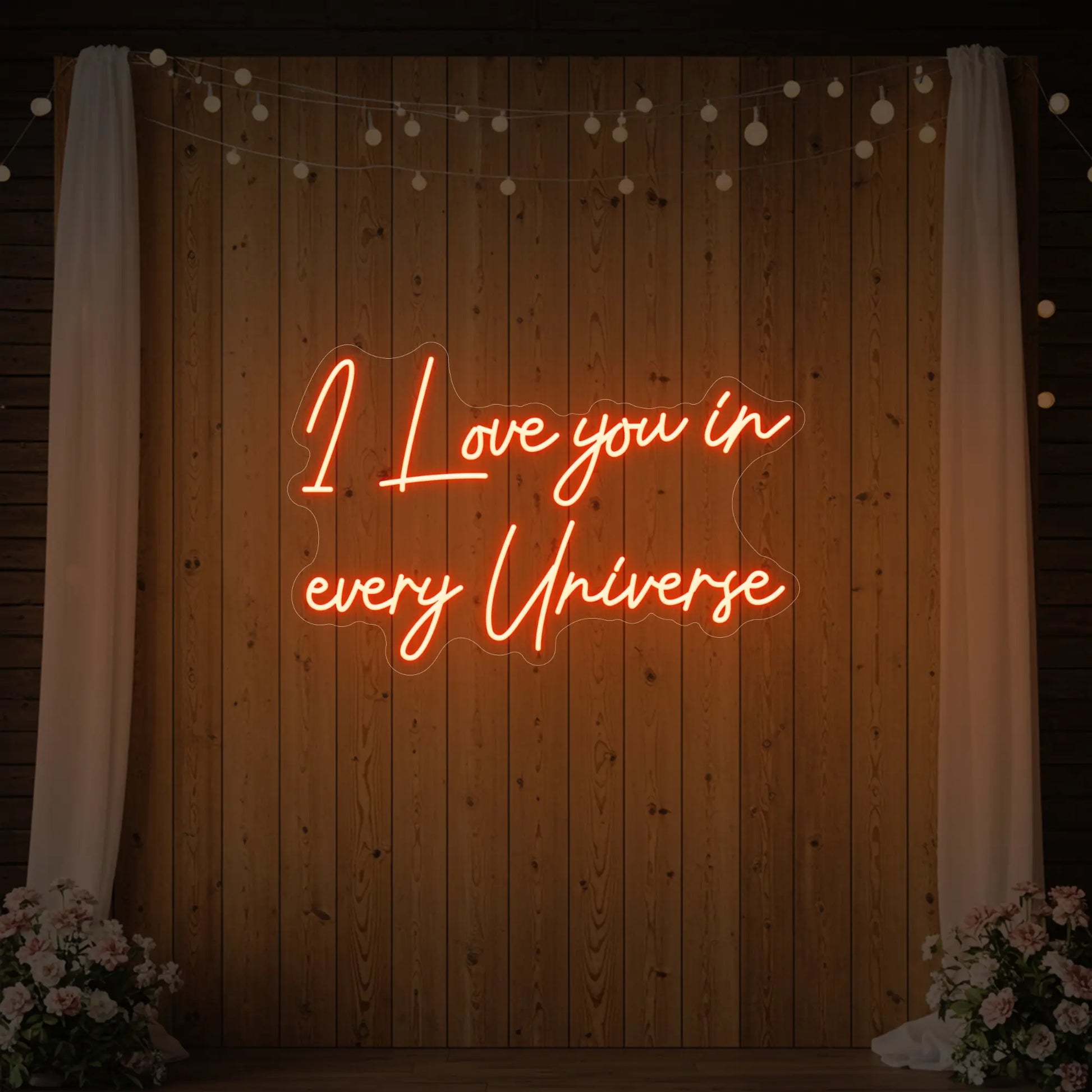 Je t'aime dans chaque univers (enseigne lumineuse)