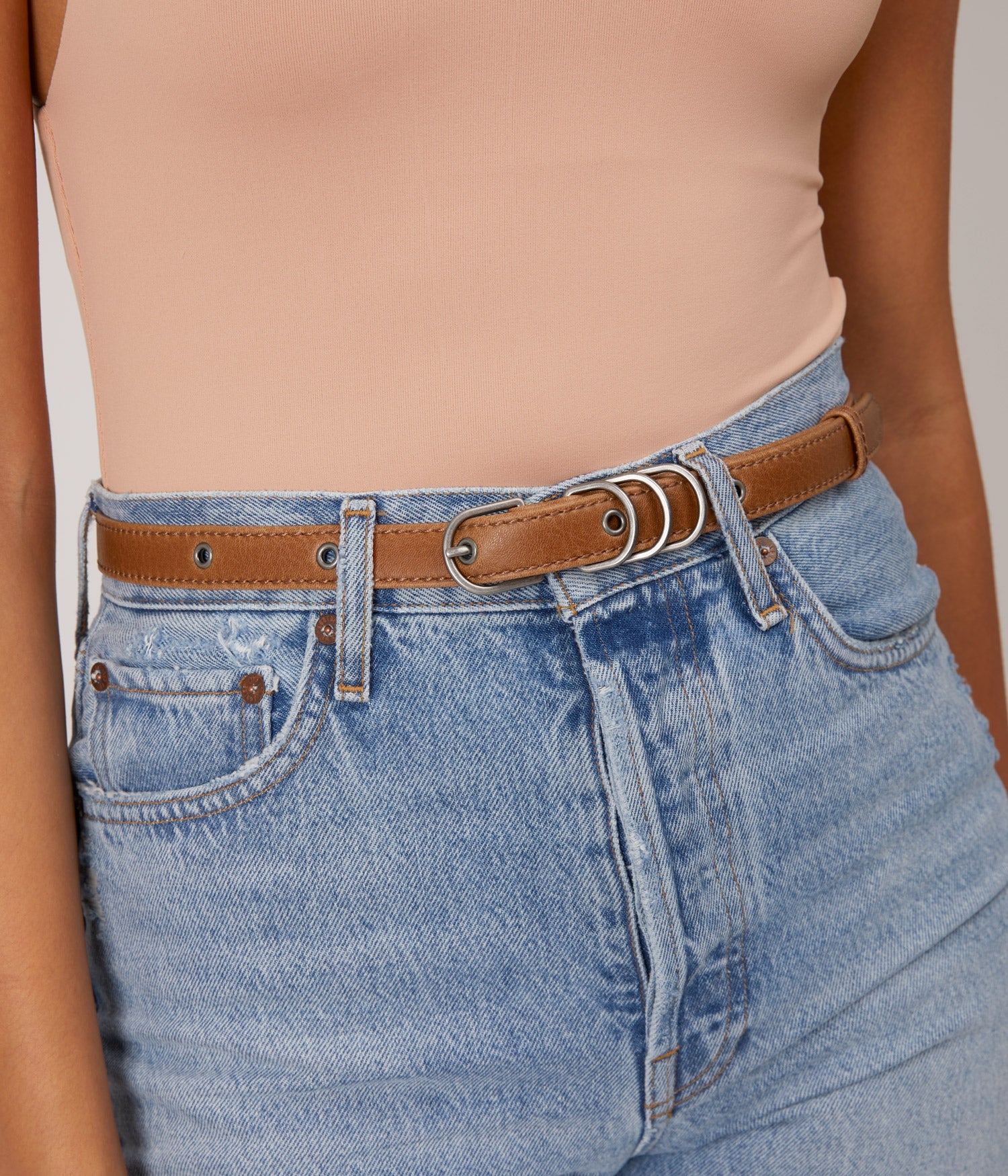 JULEP Women's Vegan Skinny Belt
