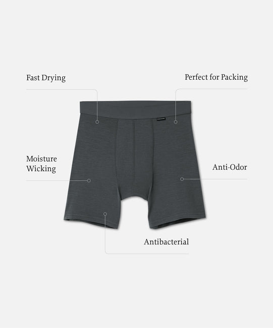Men's Merino Wool Boxer Briefs