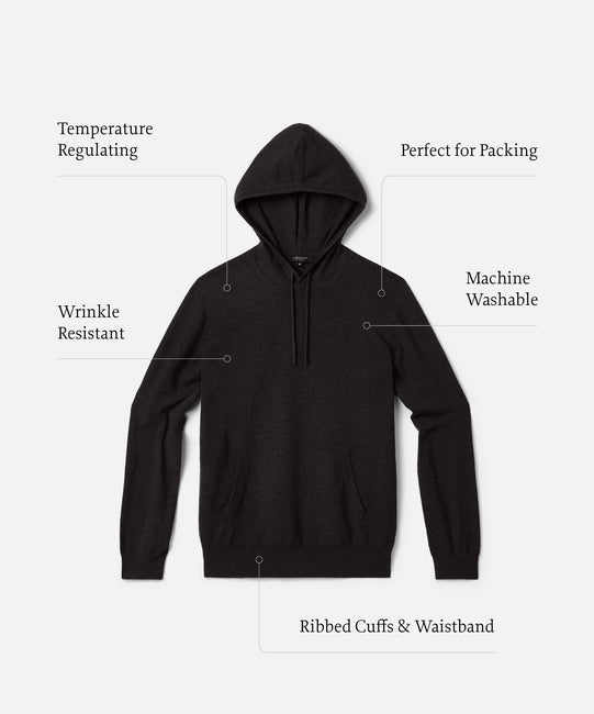 Men's Merino Cashmere Hoodie