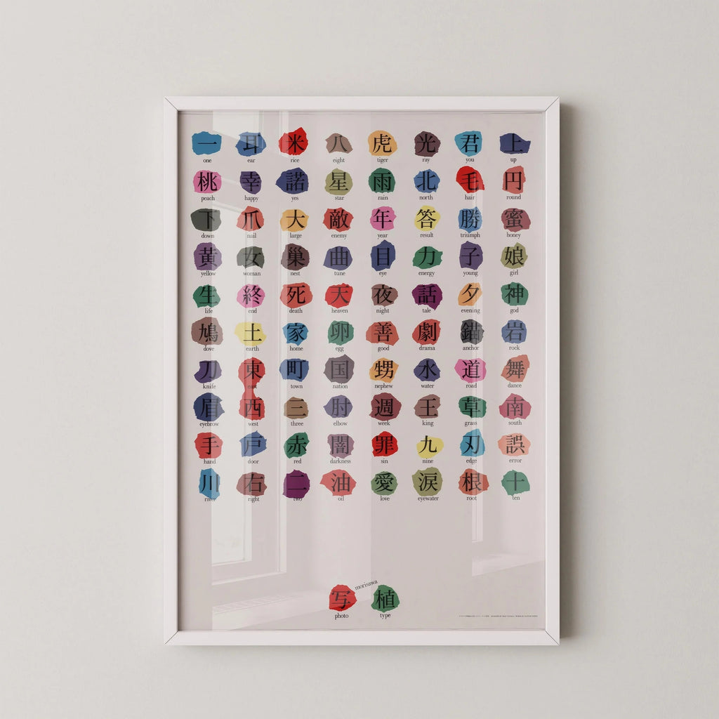 Ikko Tanaka - Morisawa Photosetting Giclée Print : Art typographique japonais
