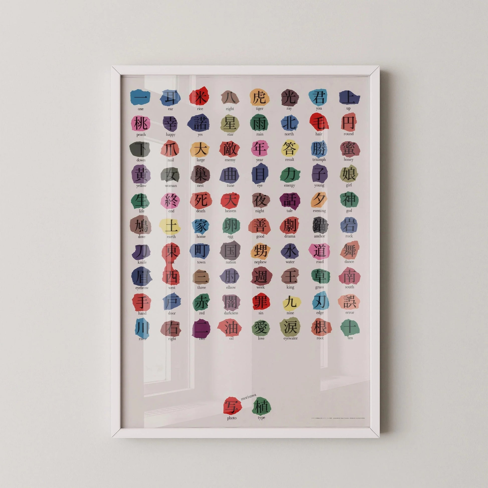 Ikko Tanaka - Morisawa Photosetting Giclée Print : Art typographique japonais