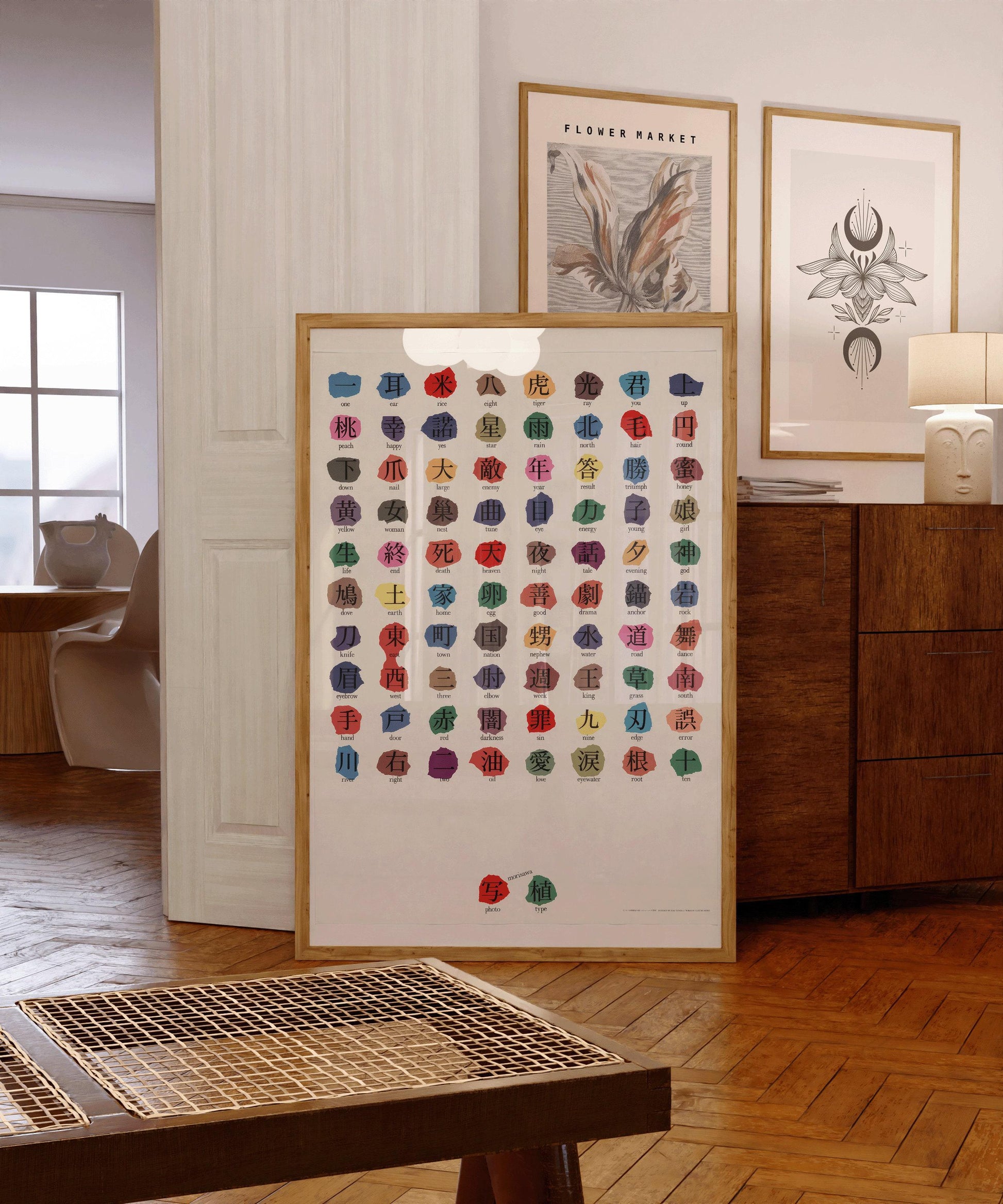 Ikko Tanaka - Morisawa Photosetting Giclée Print : Art typographique japonais