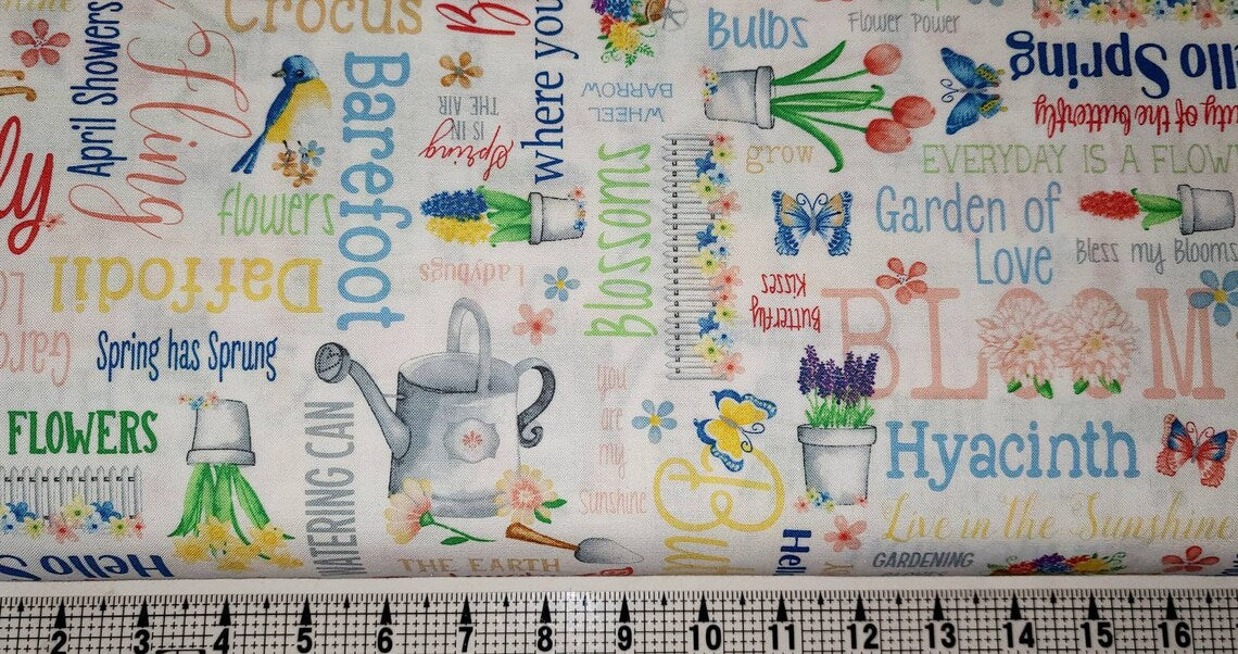 Lapins et fleurs - Jardin printanier blanc