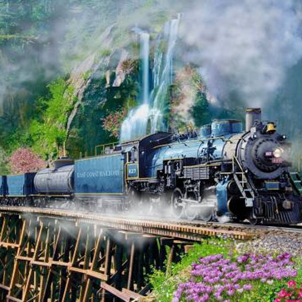 3 Wishes - Michael W. Shelton - Steam in the Spring -Large panel
