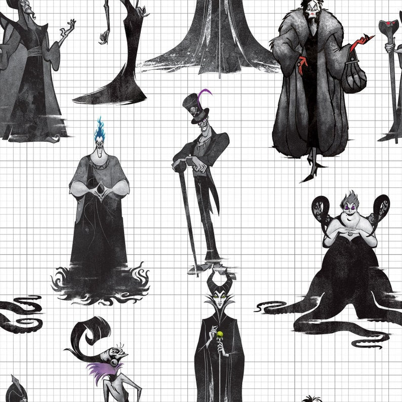 Les Méchants de Disney - Les Ombres des Méchants de Springs Creative Fabric