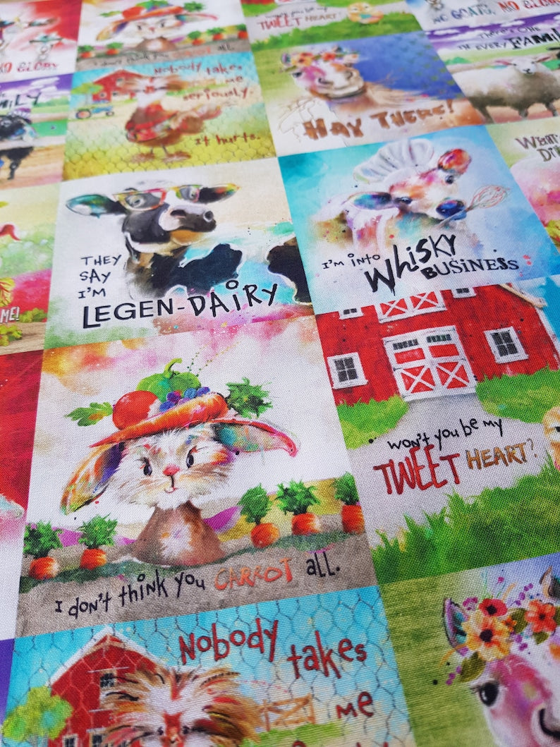 3 Wishes - Connie Haley - Bienvenue au Funny Farm Animal Patch