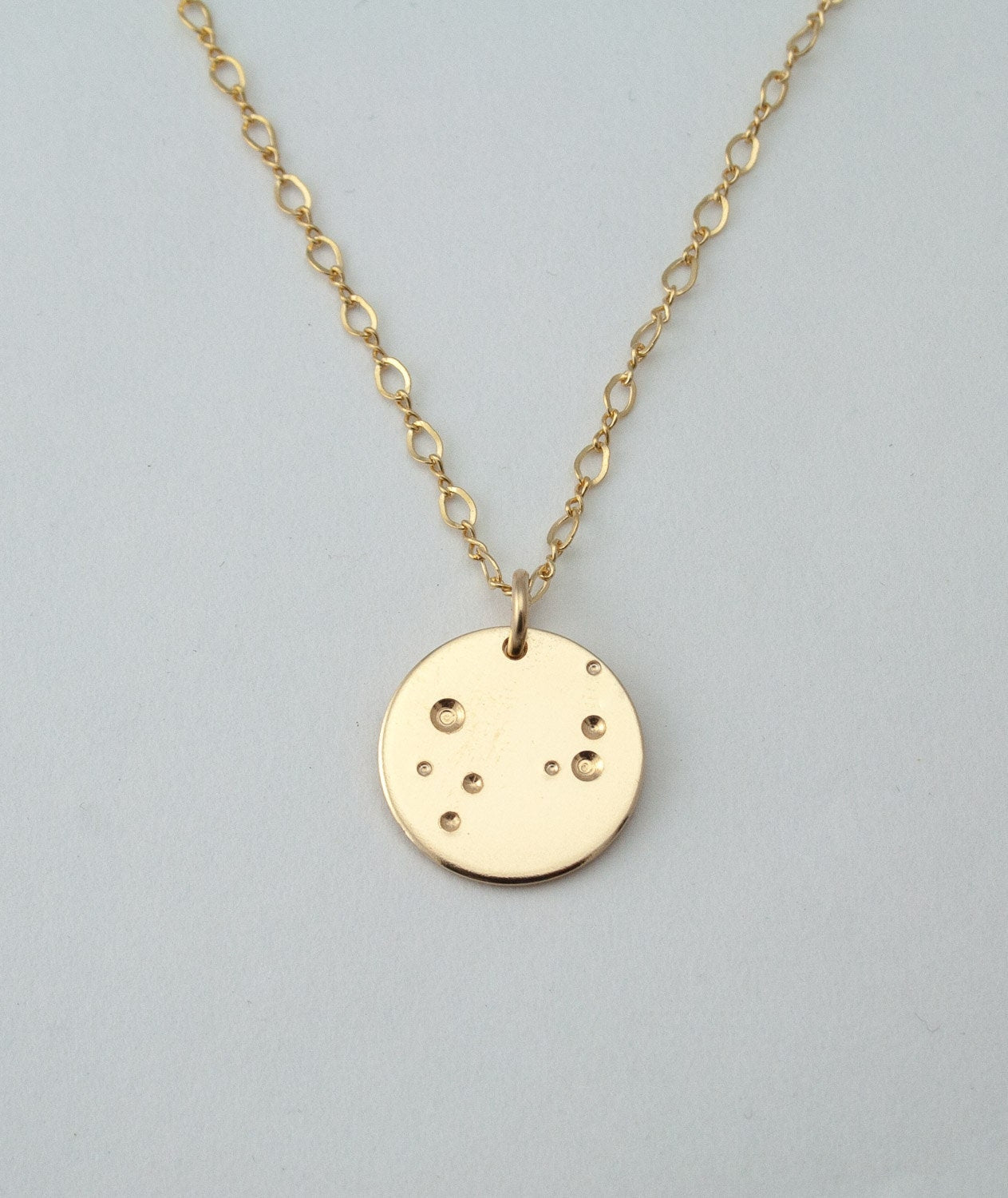 Collier lune en or, cadeau pour elle, collier pleine lune, pendentif en or 14 carats, collier céleste, collier lunaire,