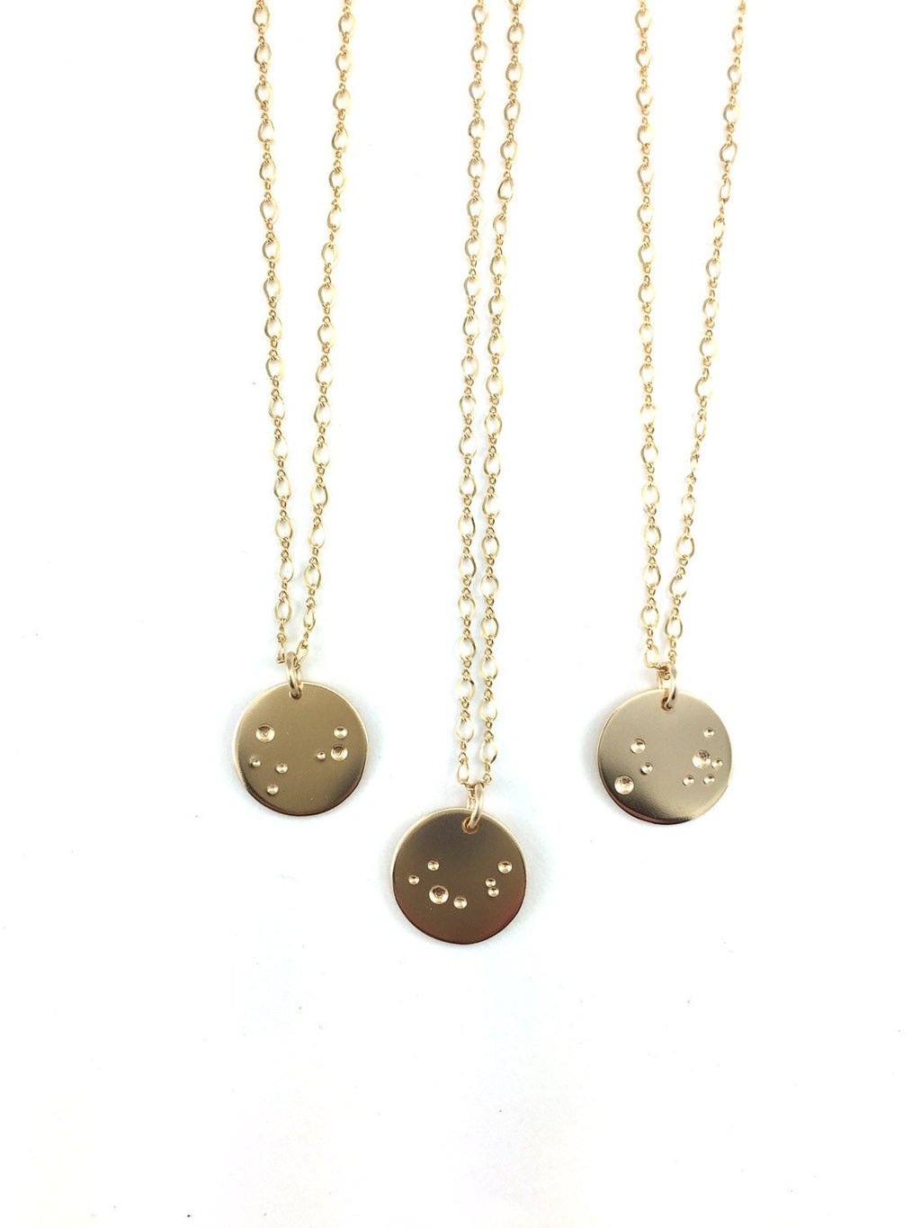 Collier lune en or, cadeau pour elle, collier pleine lune, pendentif en or 14 carats, collier céleste, collier lunaire,