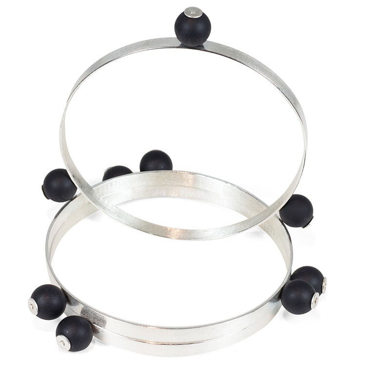 Bracelet jonc en argent, bracelets empilables, cadeau pour femme, bracelet en pierres précieuses