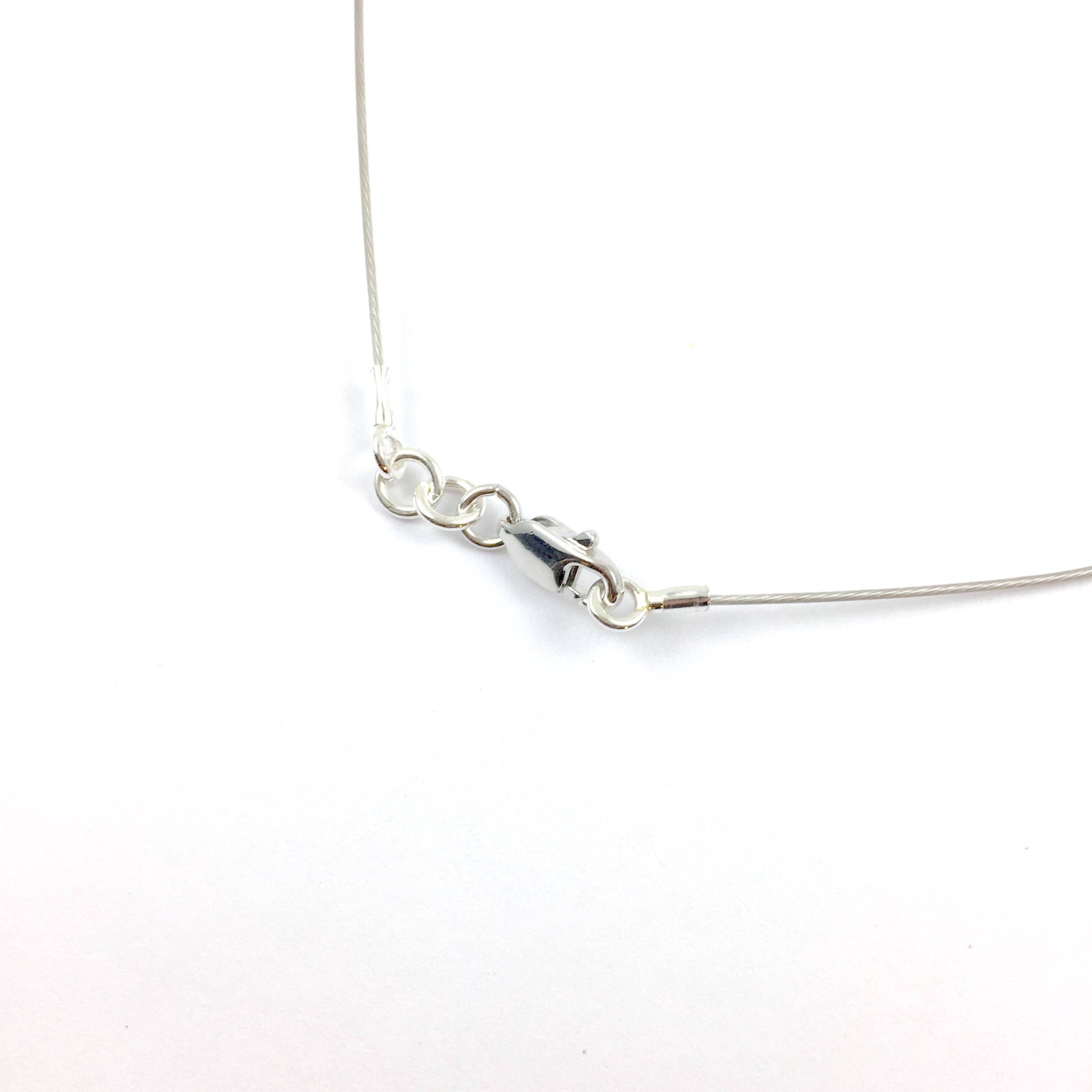 Pendentif en pierre précieuse Aqua • Collier pendentif serti d'amazonite • Collier bleu clair cadeau pour elle • Pendentif en argent recyclé