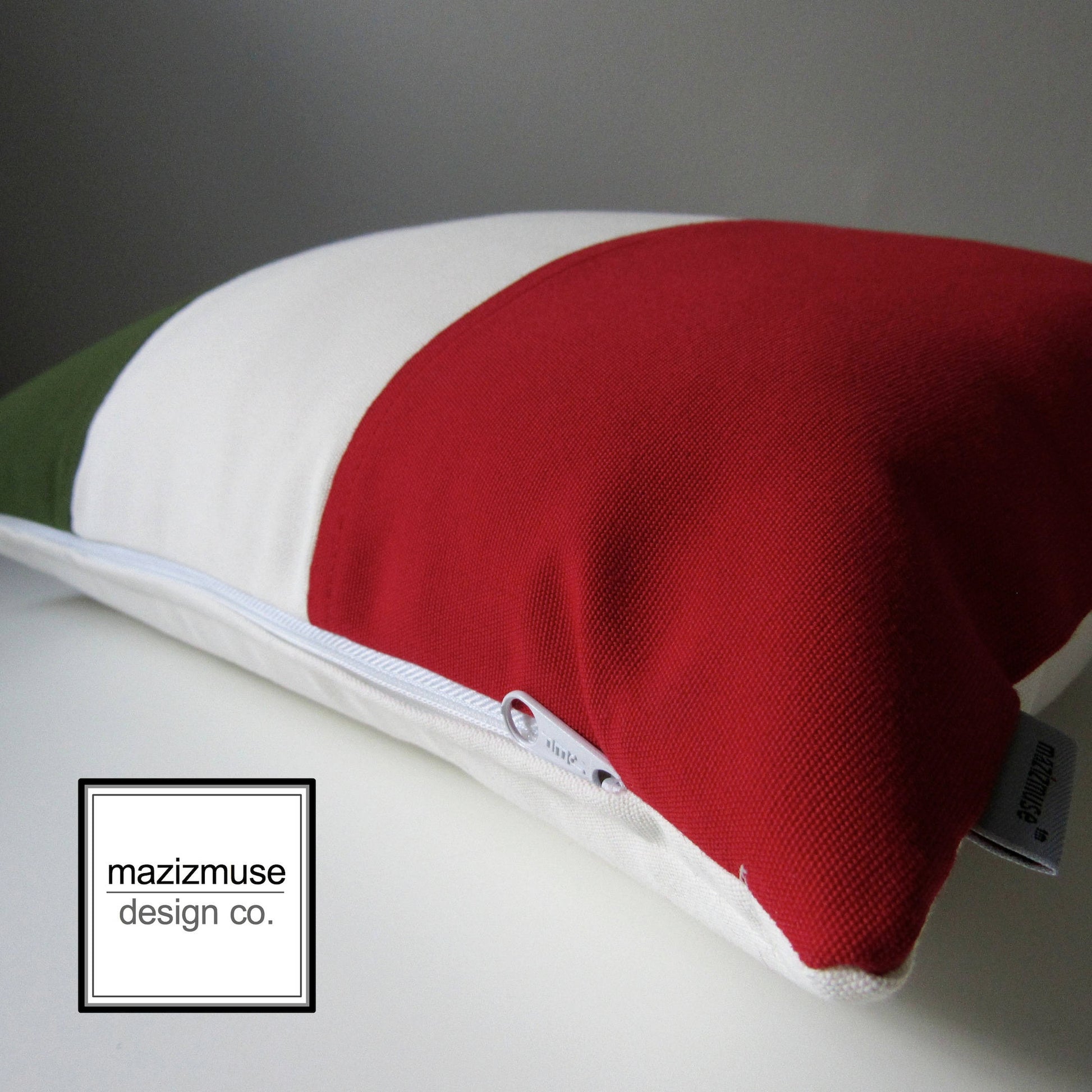 Housse de coussin d'extérieur avec drapeau italien, housse de coussin d'extérieur Sunbrella® italien 