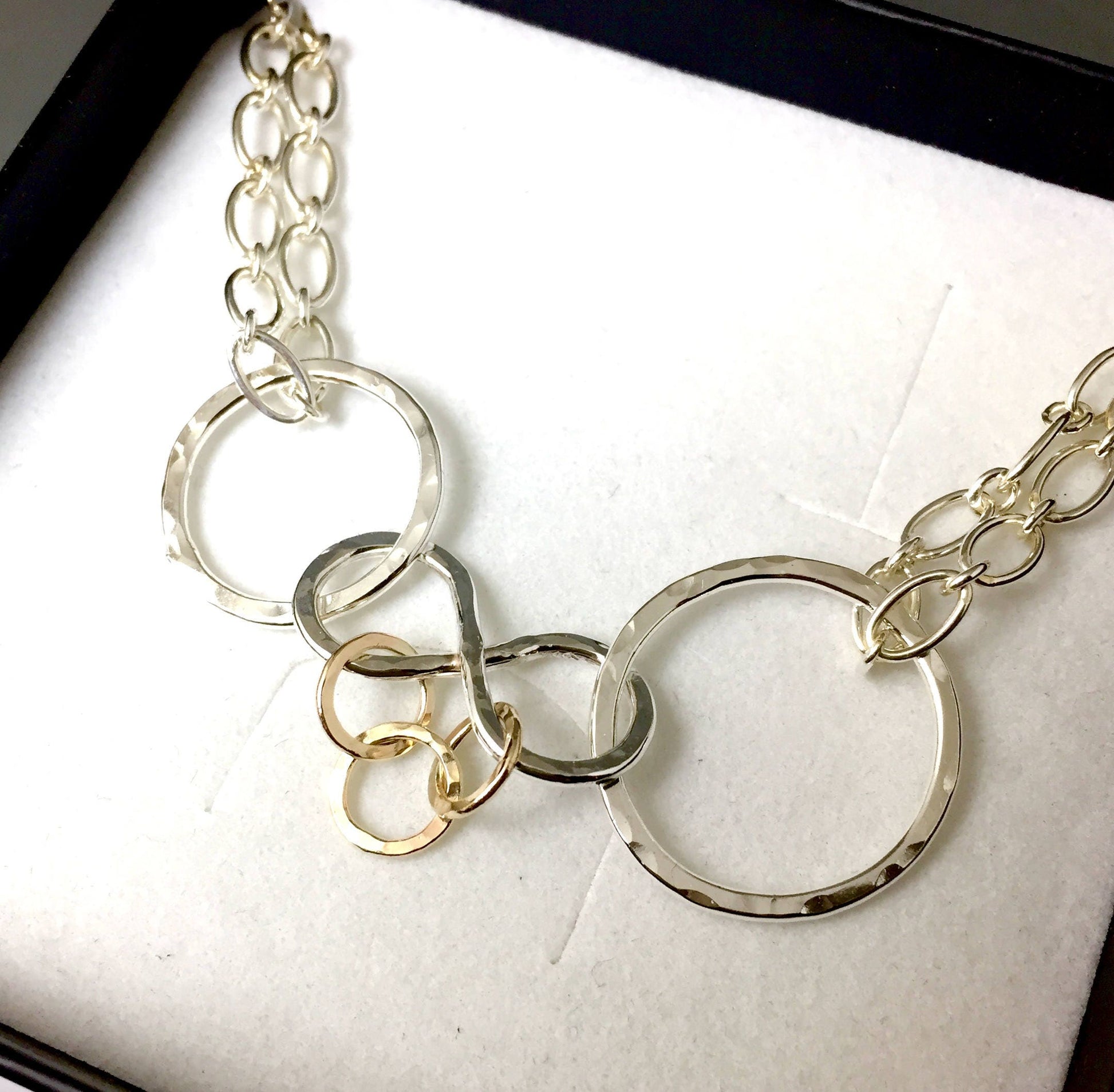 Collier d'allaitement - Collier symbole de l'infini en argent recyclé - Collier réglable - Collier adapté aux bébés - Cadeau pour nouvelle maman
