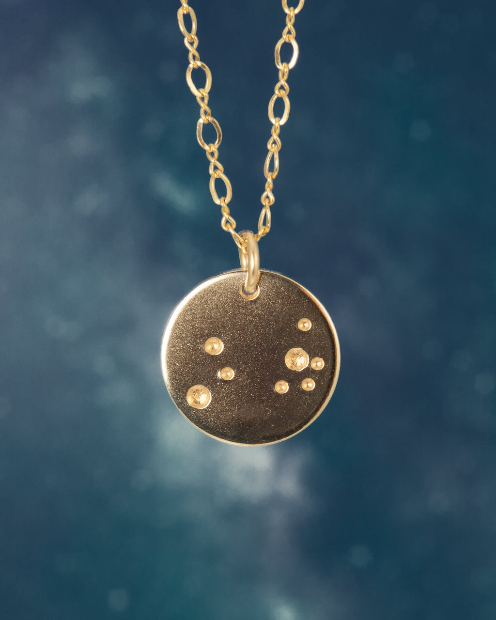 Collier lune en or, cadeau pour elle, collier pleine lune, pendentif en or 14 carats, collier céleste, collier lunaire,