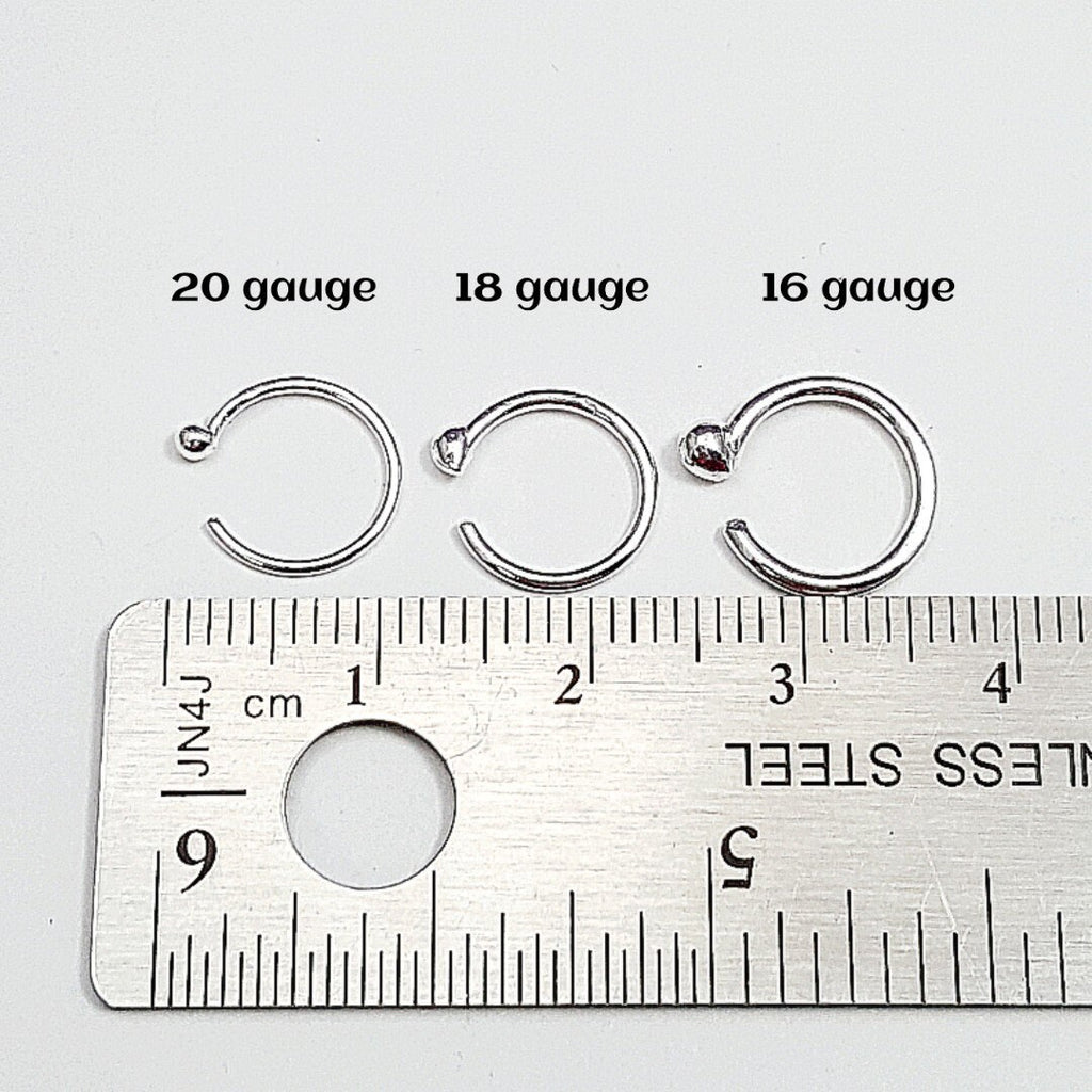Fine Silver Huggie Earrings: Tiny .999 Sleeper Hoops