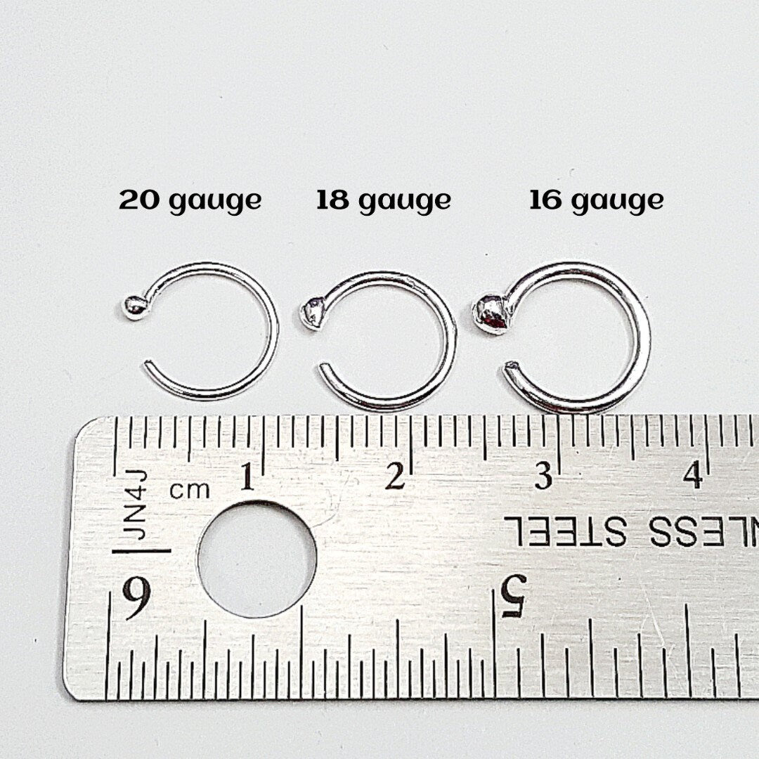 Fine Silver Huggie Earrings: Tiny .999 Sleeper Hoops