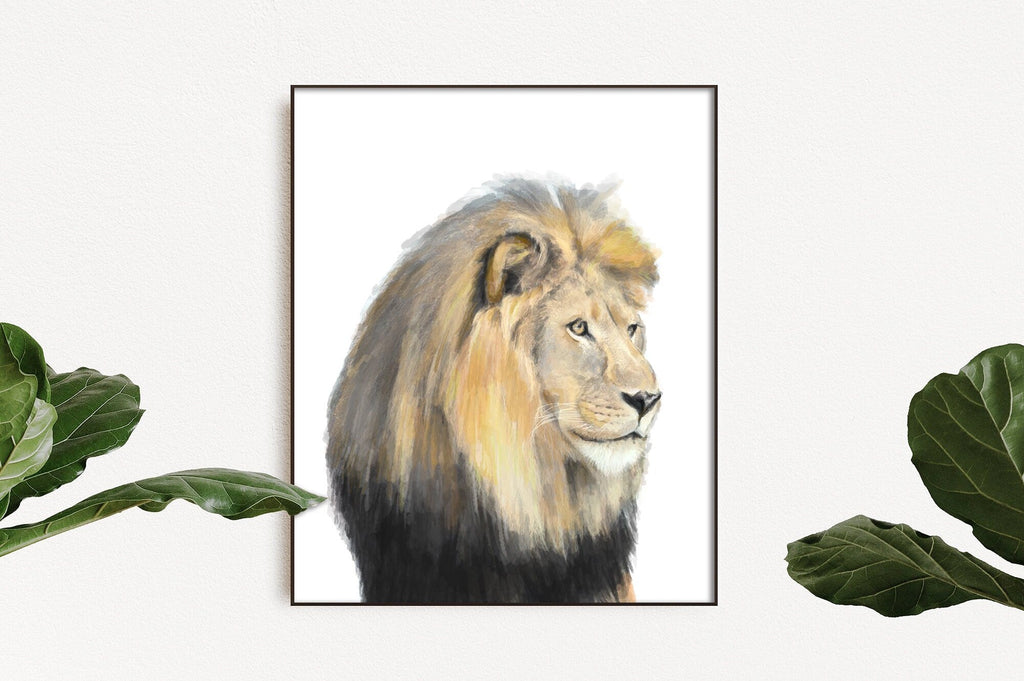 Impression d'art Lion