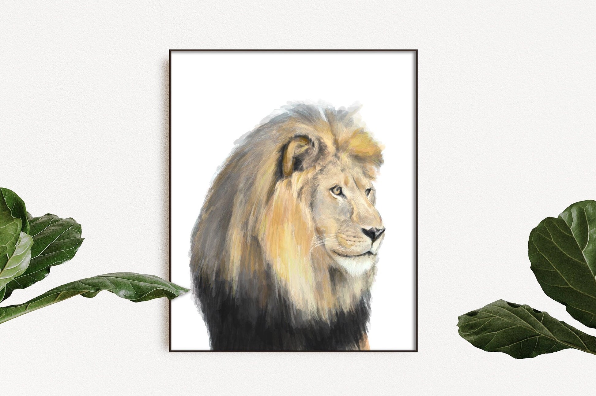 Impression d'art Lion