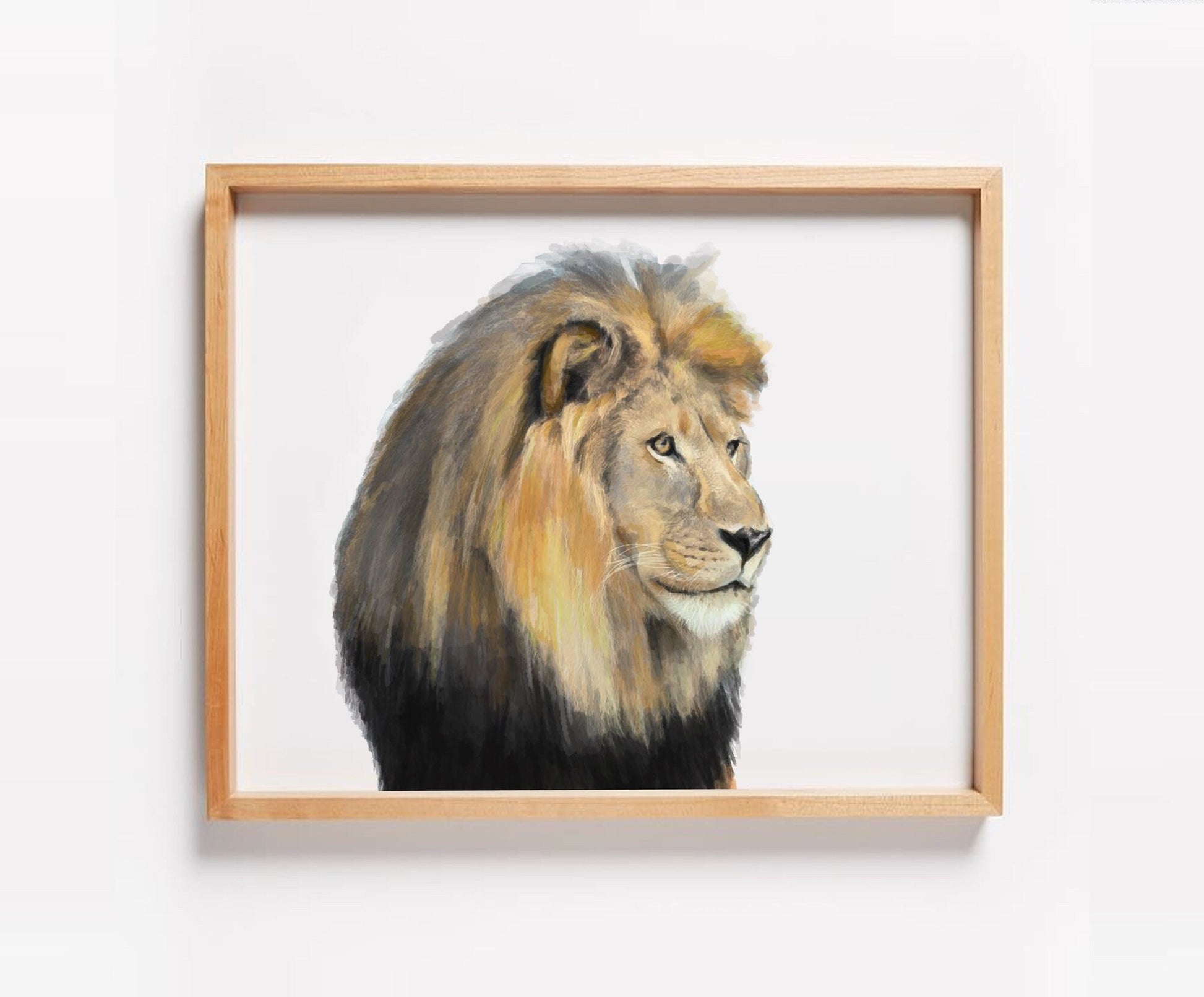 Impression d'art Lion