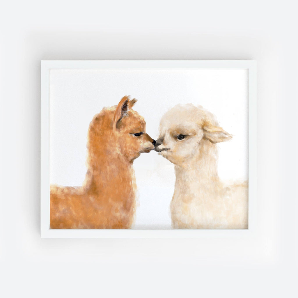 Décoration murale Alpaca Kiss : Câlins et bisous