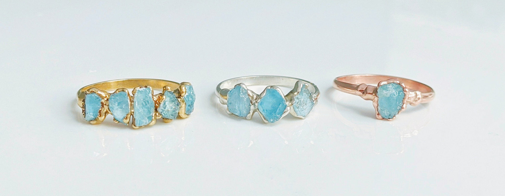 Raw Aquamarine ring