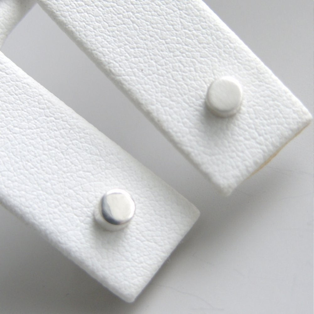 Stud Earrings Sterling Silver Small Spots Circle Post Earrings Silver Studs