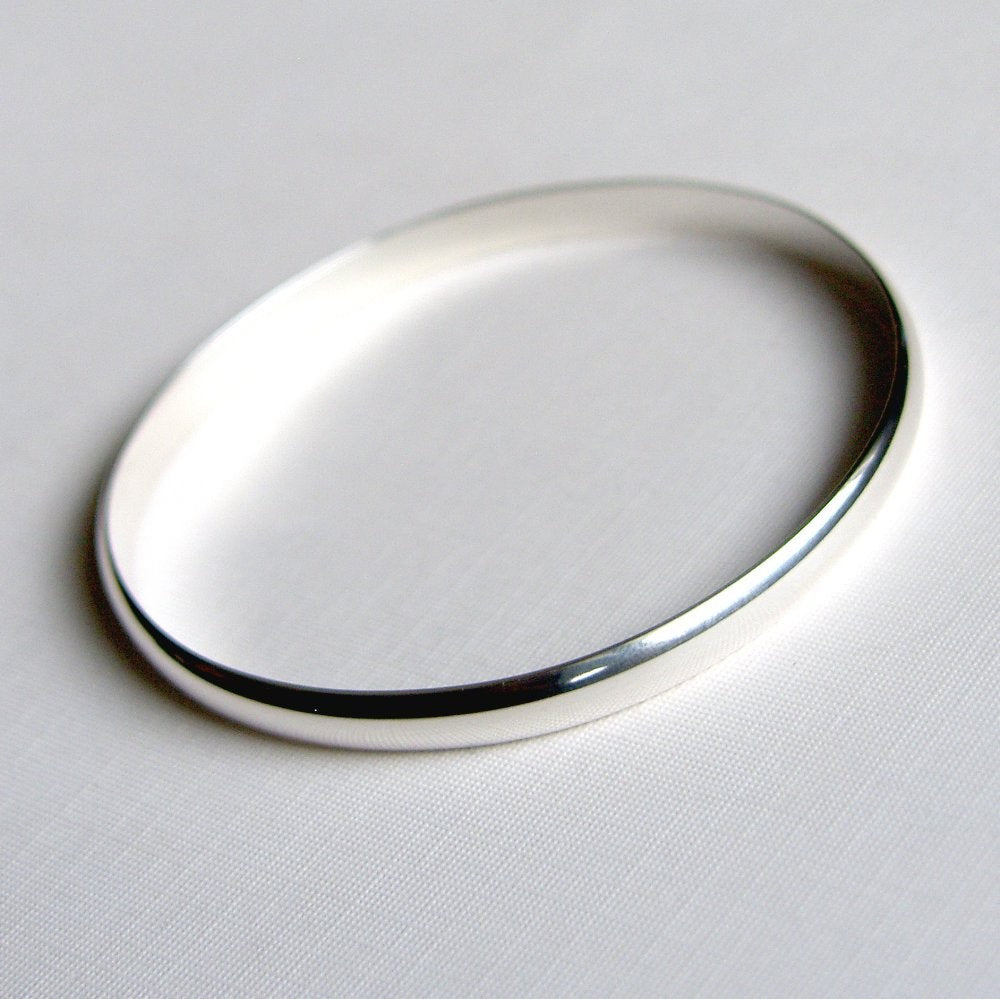 Sterling Silver Bangle Heavy Bracelet Solid Sterling Silver